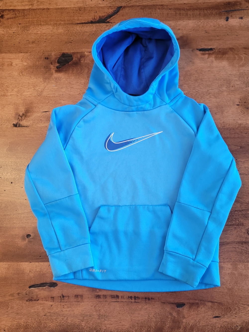 Nike Kids' Blue Dri-FIT Pullover Hoodie